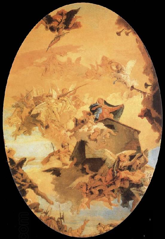 Giovanni Battista Tiepolo The traslacion of the holy house to Loreto China oil painting art